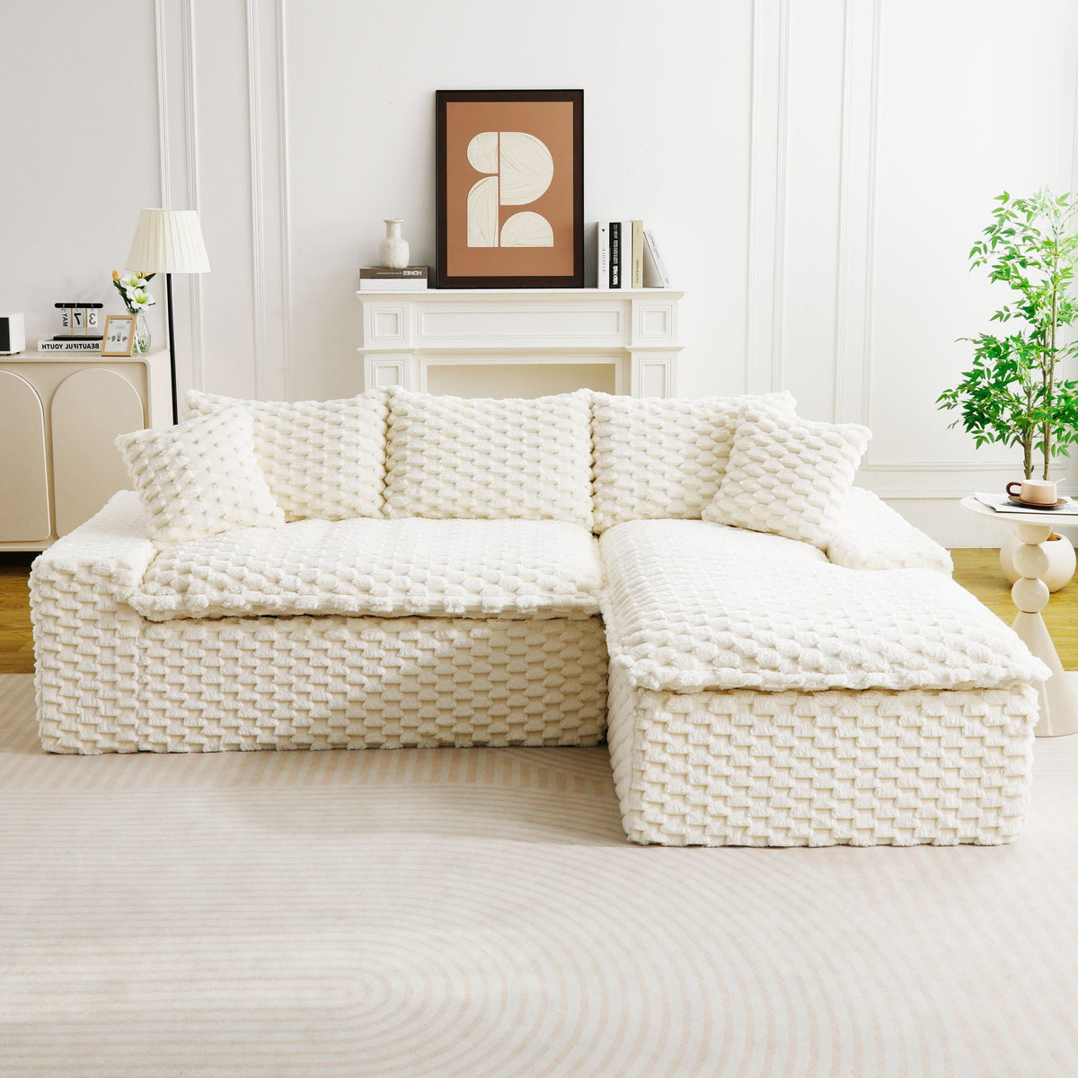 Modular Sofa, Convertible Twin Seat With Chaise Lounge - Marijuana Mama