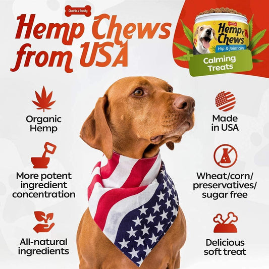 Hemp Hip & Joint Supplement for Dogs - 120 Count