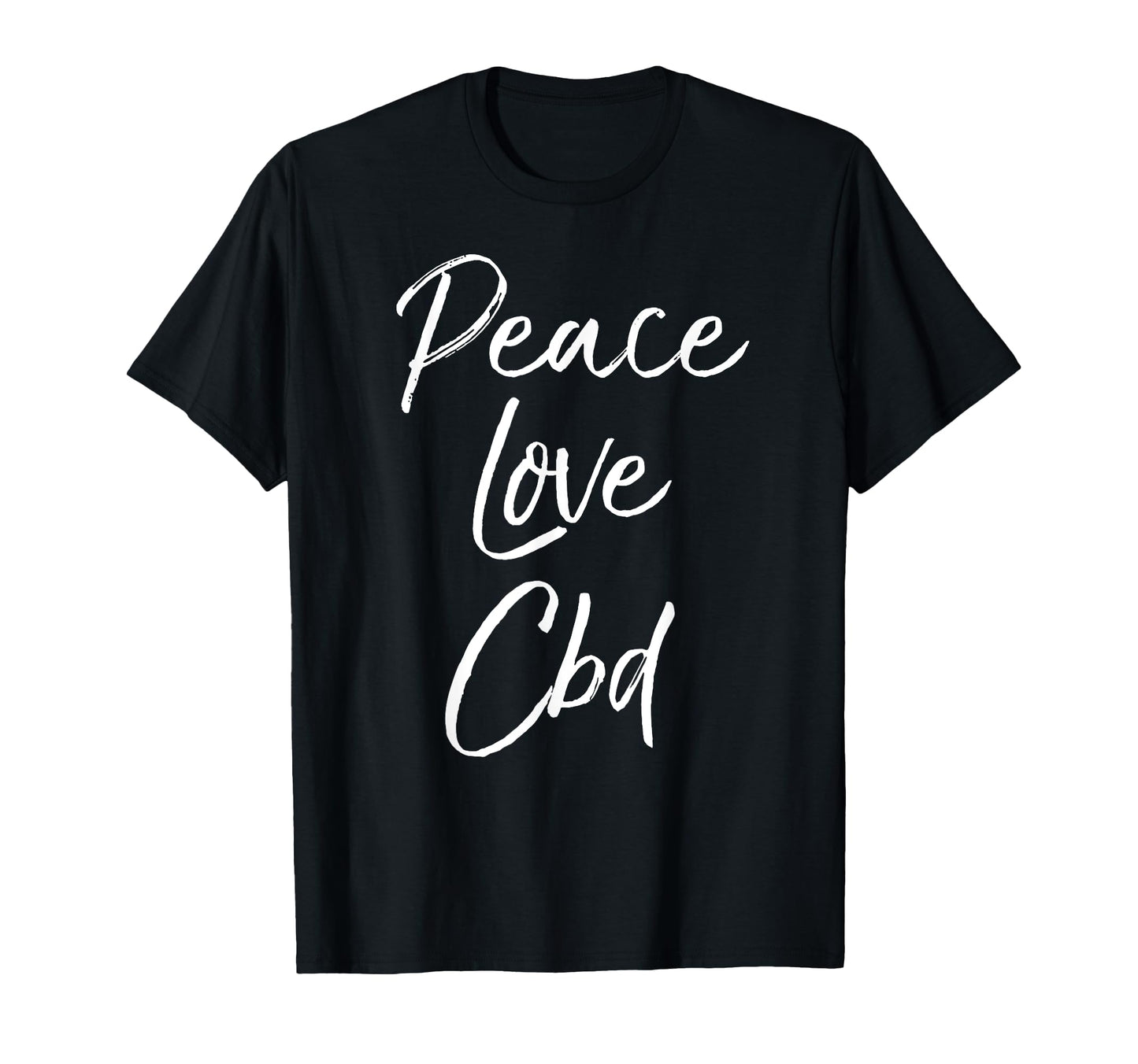 CBD Oil Cannabidiol Peace Love Tee