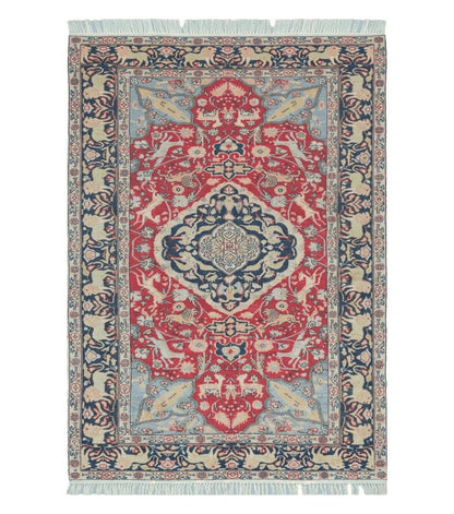 Antique Silk Turkish Kayseri Rug 4.5 x 6.7
