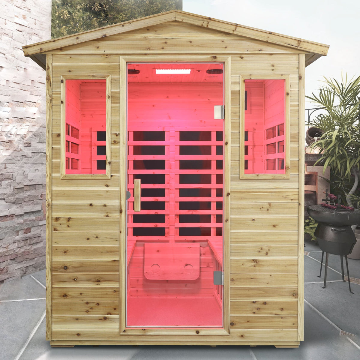 Four Person Outdoor Sauna Room - Marijuana Mama