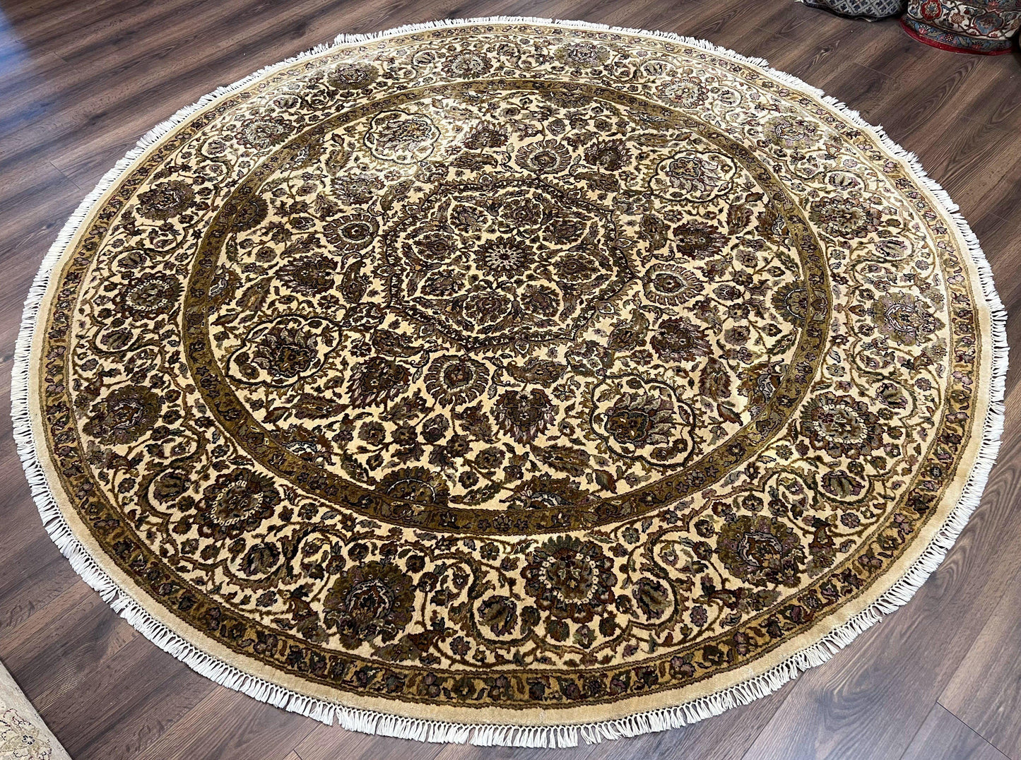 Round Indo Persian Rug 8x8 ft