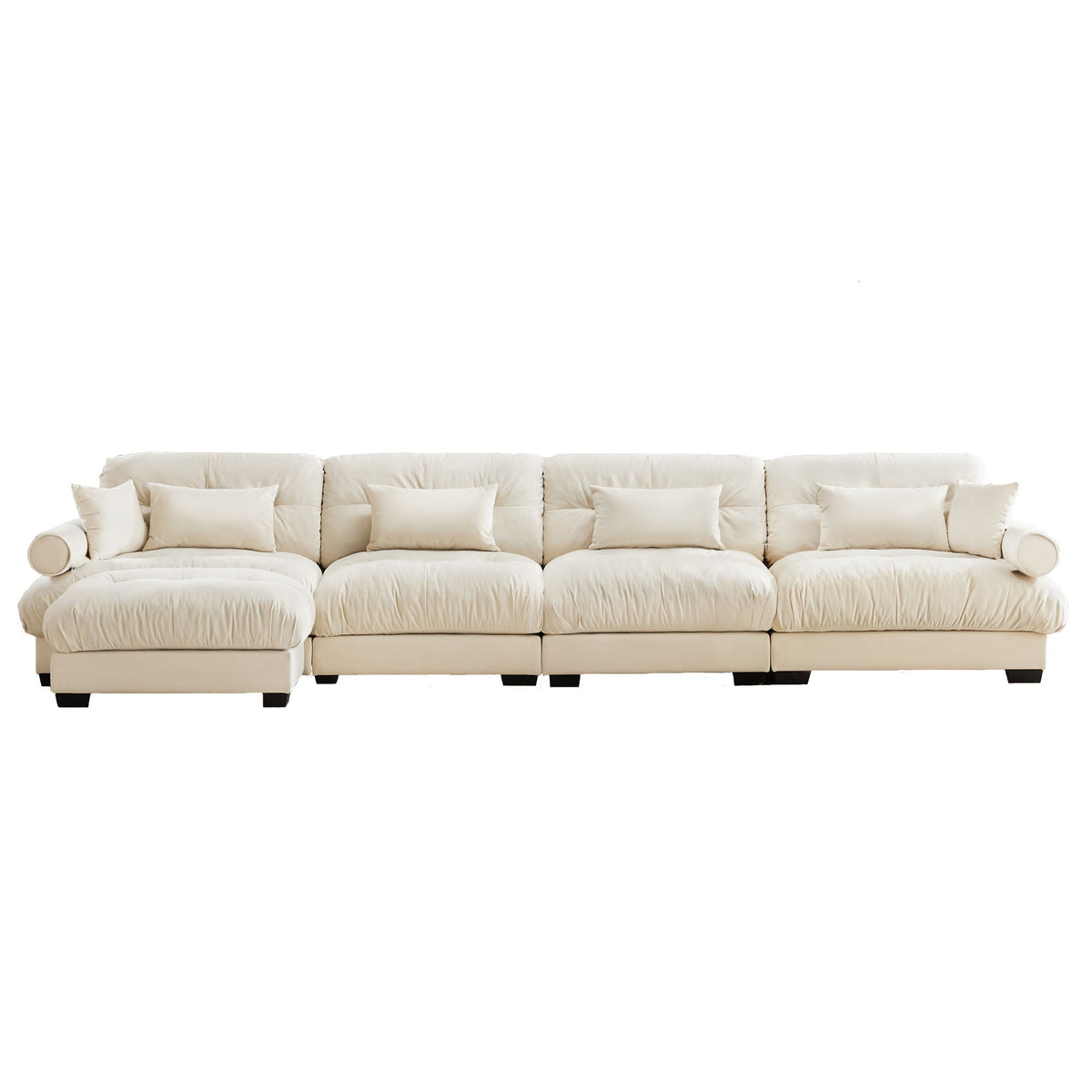 Super Comfort Oversized Modular Sectional Sofa With Movable Ottoman - Marijuana Mama