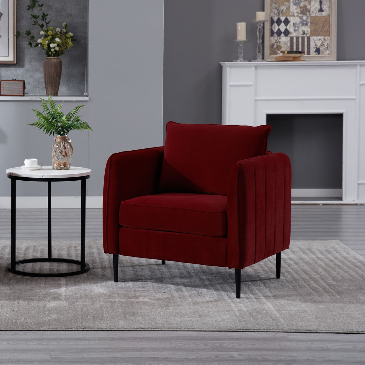 Accent Chair With Pillow For Living Room - Marijuana Mama