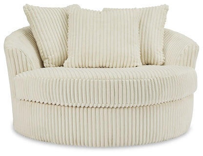 Lindyn - Oversized Swivel Accent Chair - Marijuana Mama