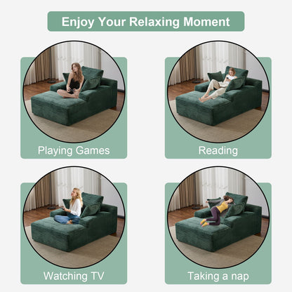 Oversized Chaise Lounge Chair Cozy Cloud Couch - Marijuana Mama