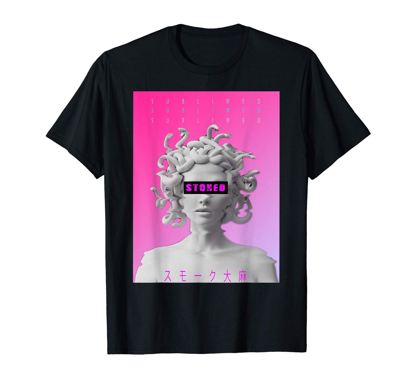 Stoned Sublimed Vaporwave Aesthetic Tee