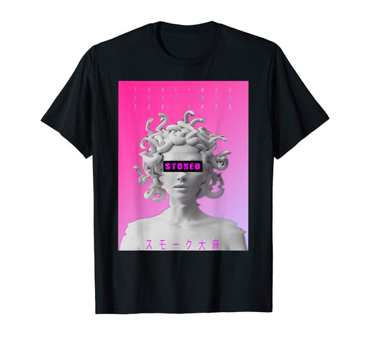 Stoned Sublimed Vaporwave Aesthetic Tee