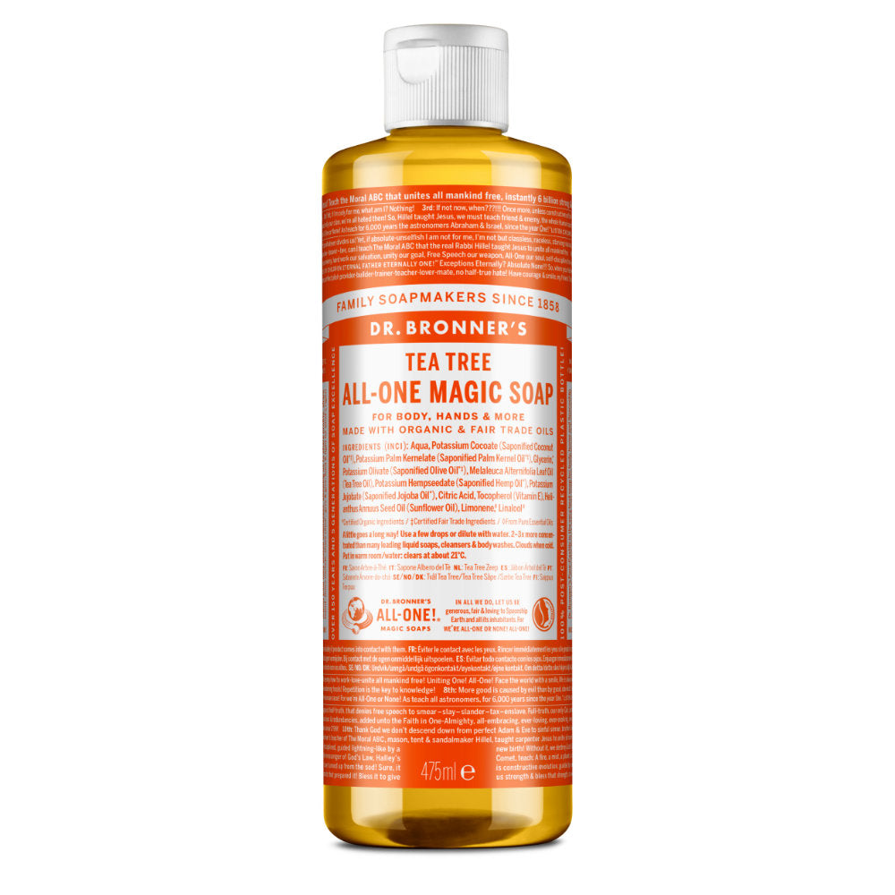 Dr. Bronner's Pure Castile Hemp Tea Tree Liquid Soap
