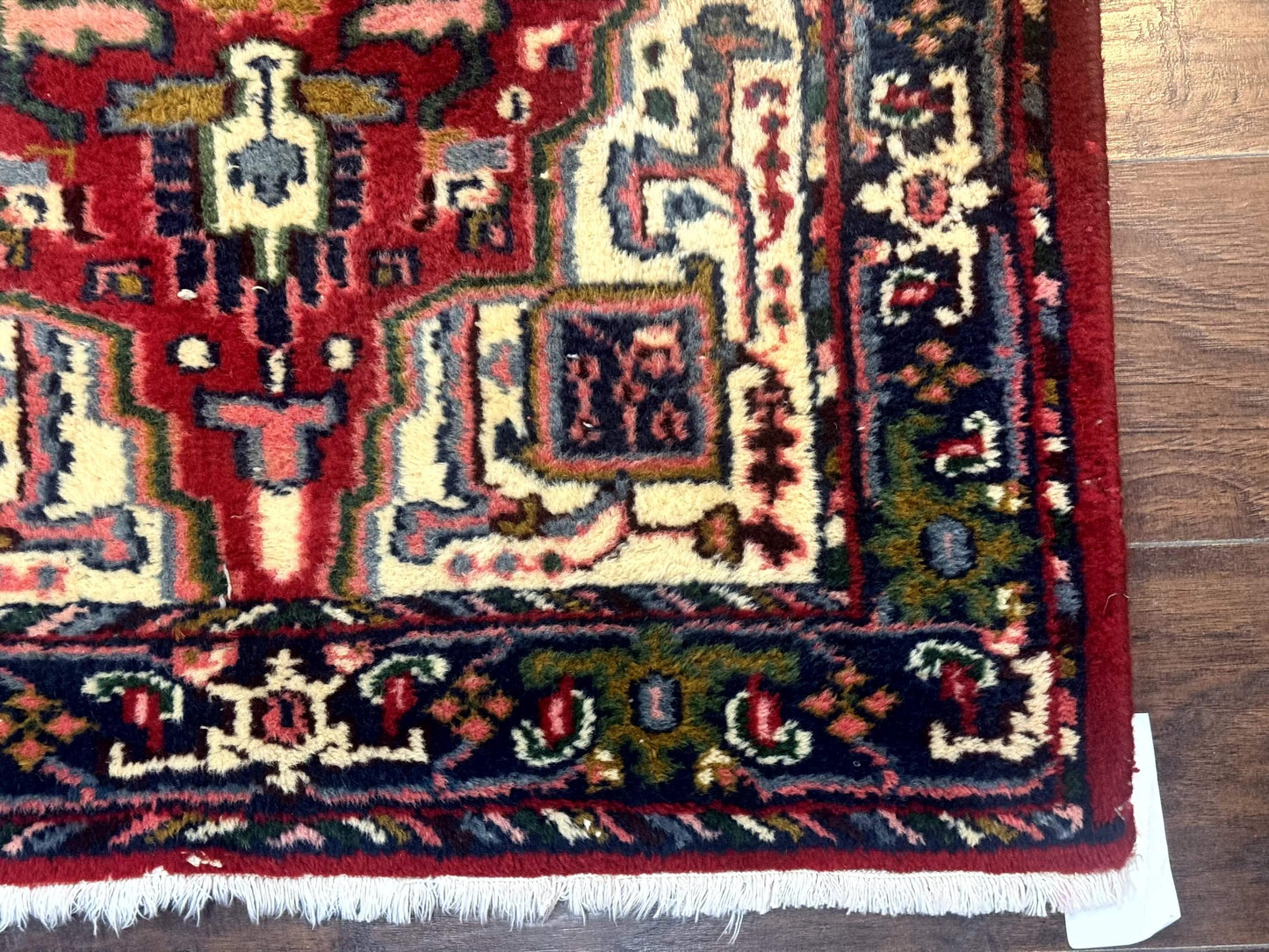 Vintage 1970s Indo Persian Heriz Runner Rug