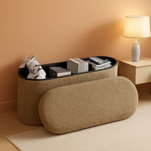 Folding Storage Ottoman