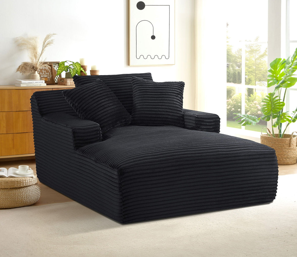 Oversized Chaise Lounger Sofabed - Marijuana Mama