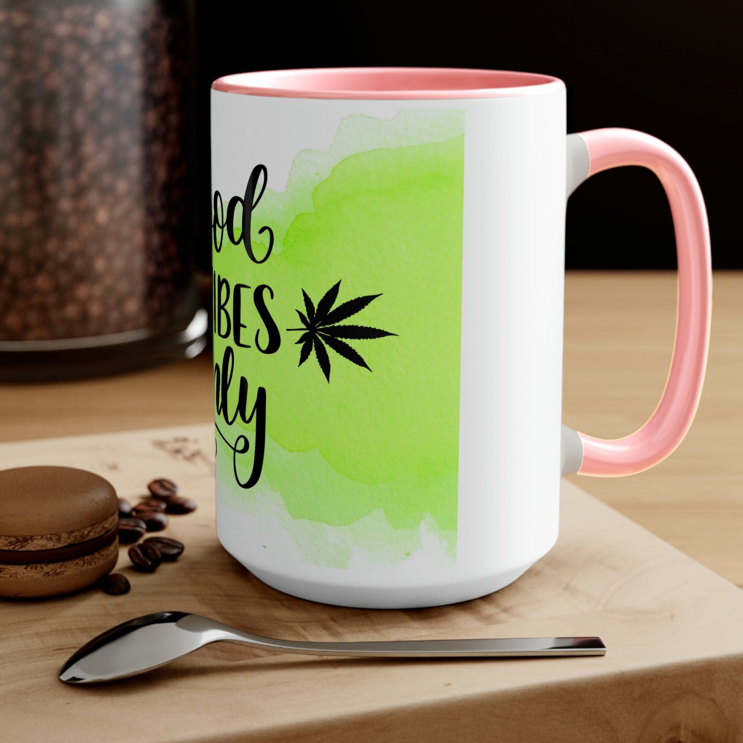 Good Vibes Only Two-Tone Marijuana Mug
