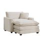 Classic Modern Comfortable Single Chair Deep Seat Sofa With Footstool - Marijuana Mama
