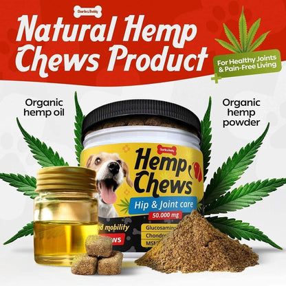 Hemp Hip & Joint Supplement for Dogs - 120 Count
