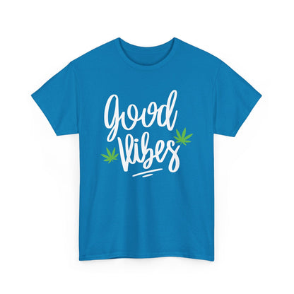 "Good Vibes" Marijuana Leaf T-Shirt