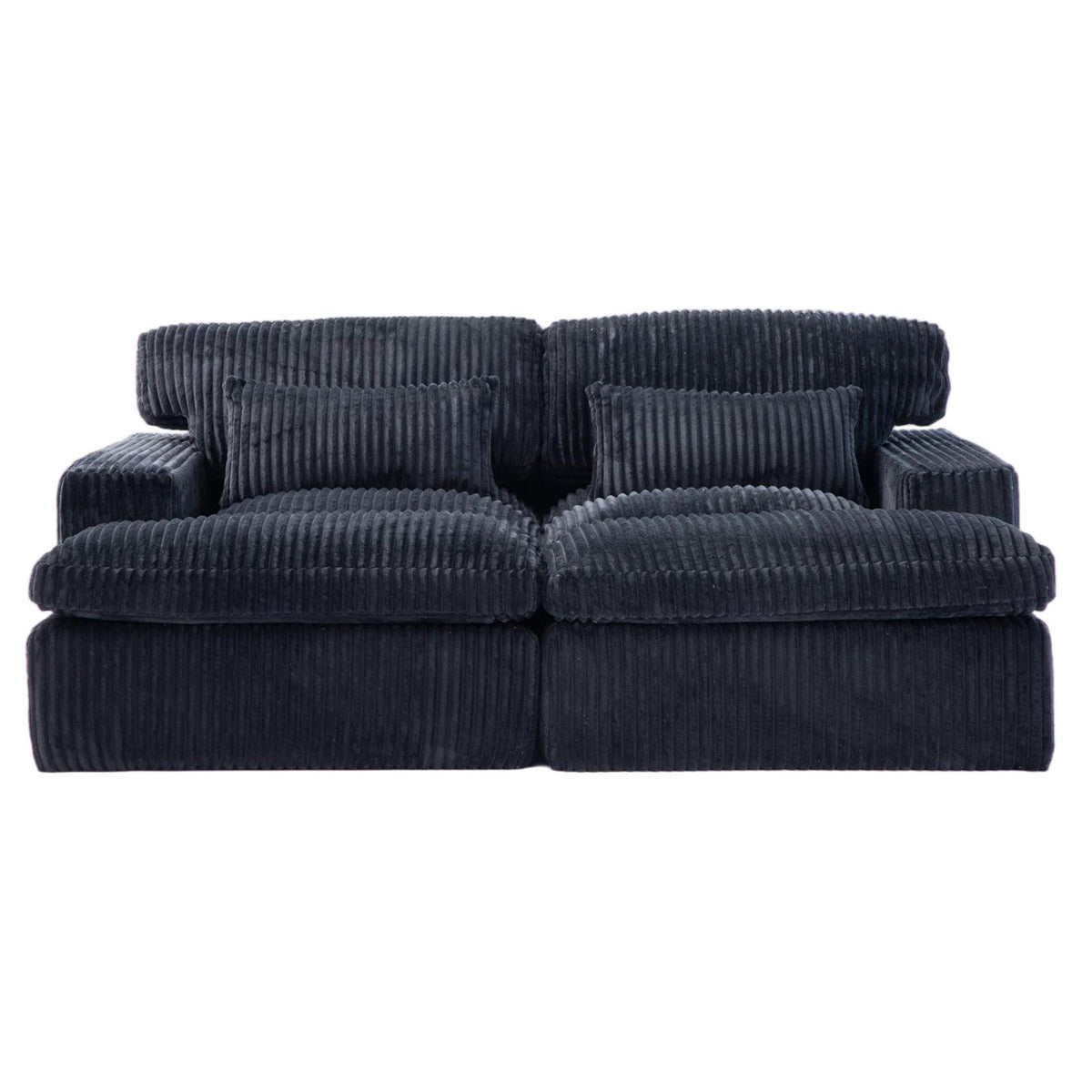 Double Chaise Lounge Chair, Oversized Upholstered Sleeper Cloud Couch - Marijuana Mama