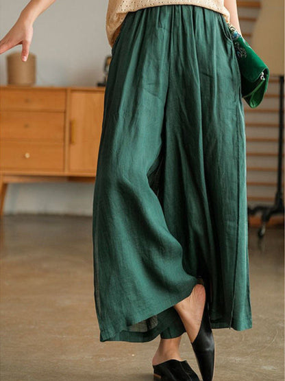 Hemp Wide Leg Casual Pant - Marijuana Mama