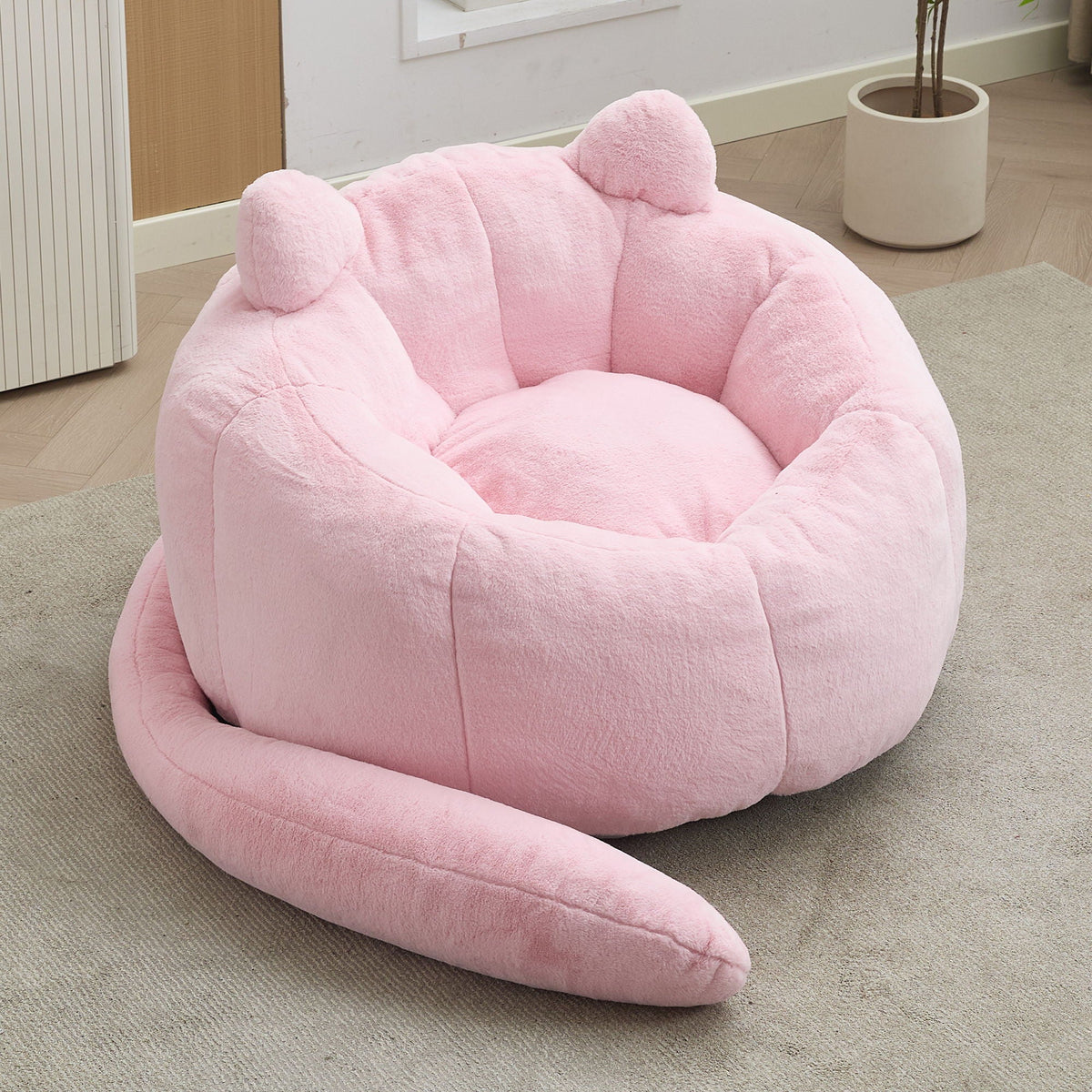 Cat Shaped Bean Bag Sofa With Long Tail - Marijuana Mama