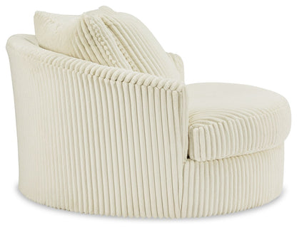 Lindyn - Oversized Swivel Accent Chair - Marijuana Mama
