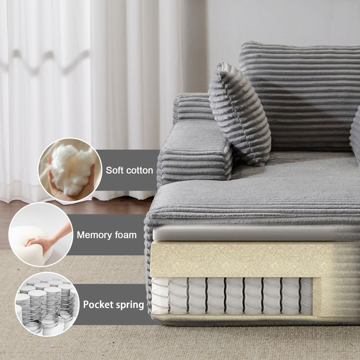 Oversized Chaise Lounge Chair Cozy Cloud Couch - Marijuana Mama