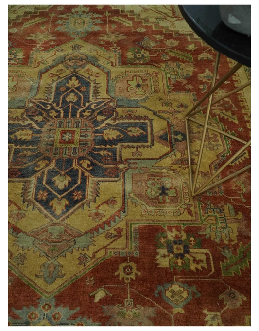 8x10 Traditional Vintage Turkish Style Wool Area Rug