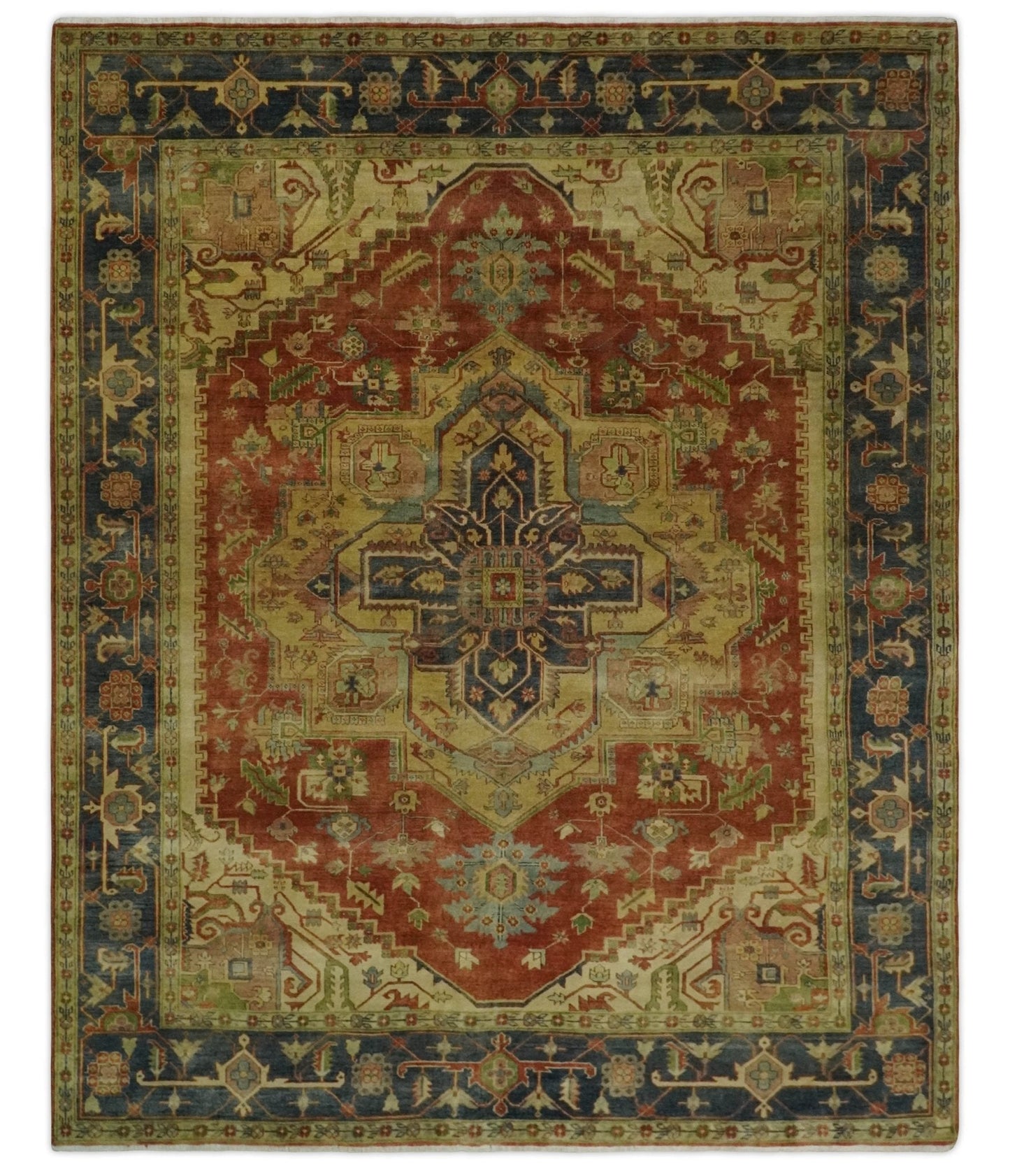 8x10 Traditional Vintage Turkish Style Wool Area Rug