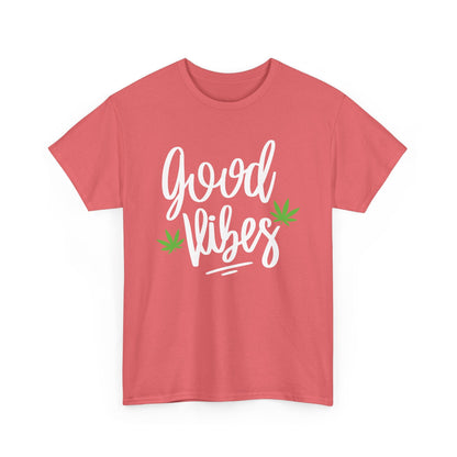 "Good Vibes" Marijuana Leaf T-Shirt