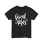 "Good Vibes" Marijuana Leaf T-Shirt