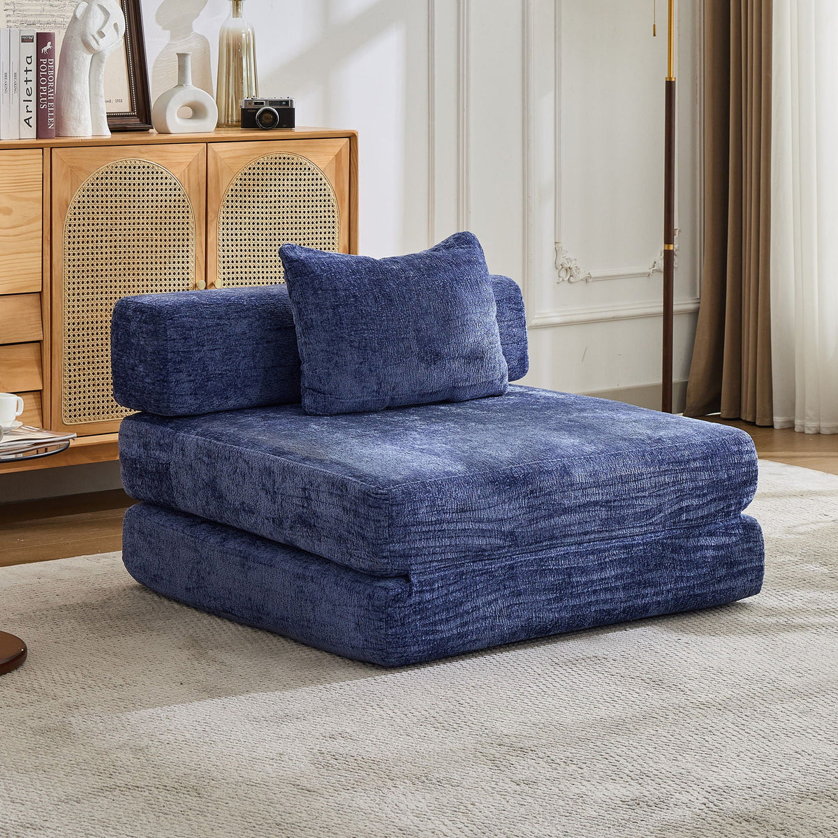 Convertible Floor Sofa Bed With Fixed Shape Frame For Living Room - Marijuana Mama