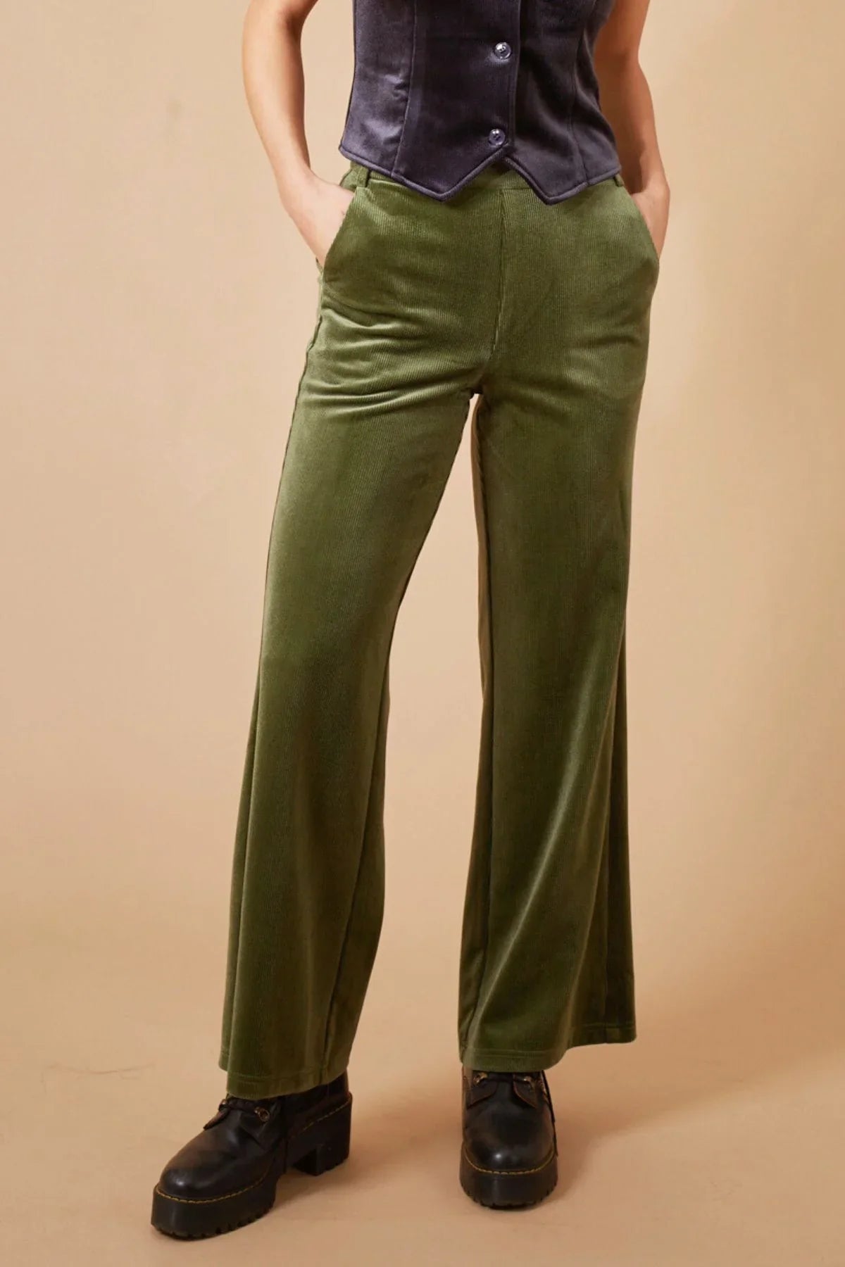 Corduroy Green Trouser