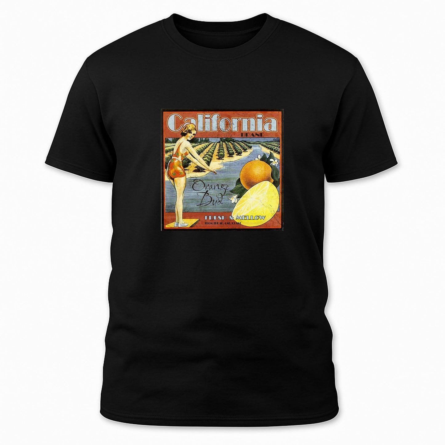 California Orange Bud Strain Label Tee