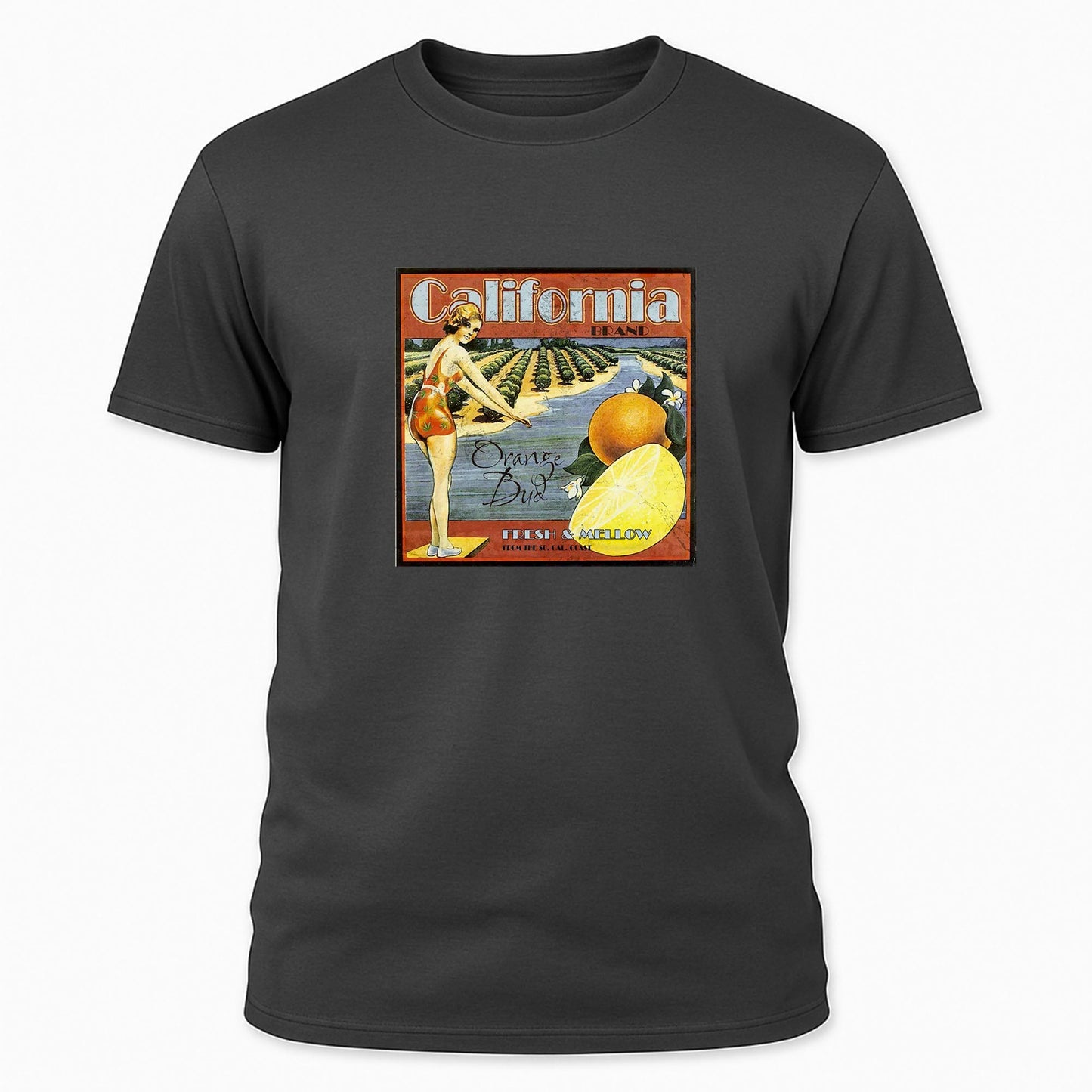 California Orange Bud Strain Label Tee