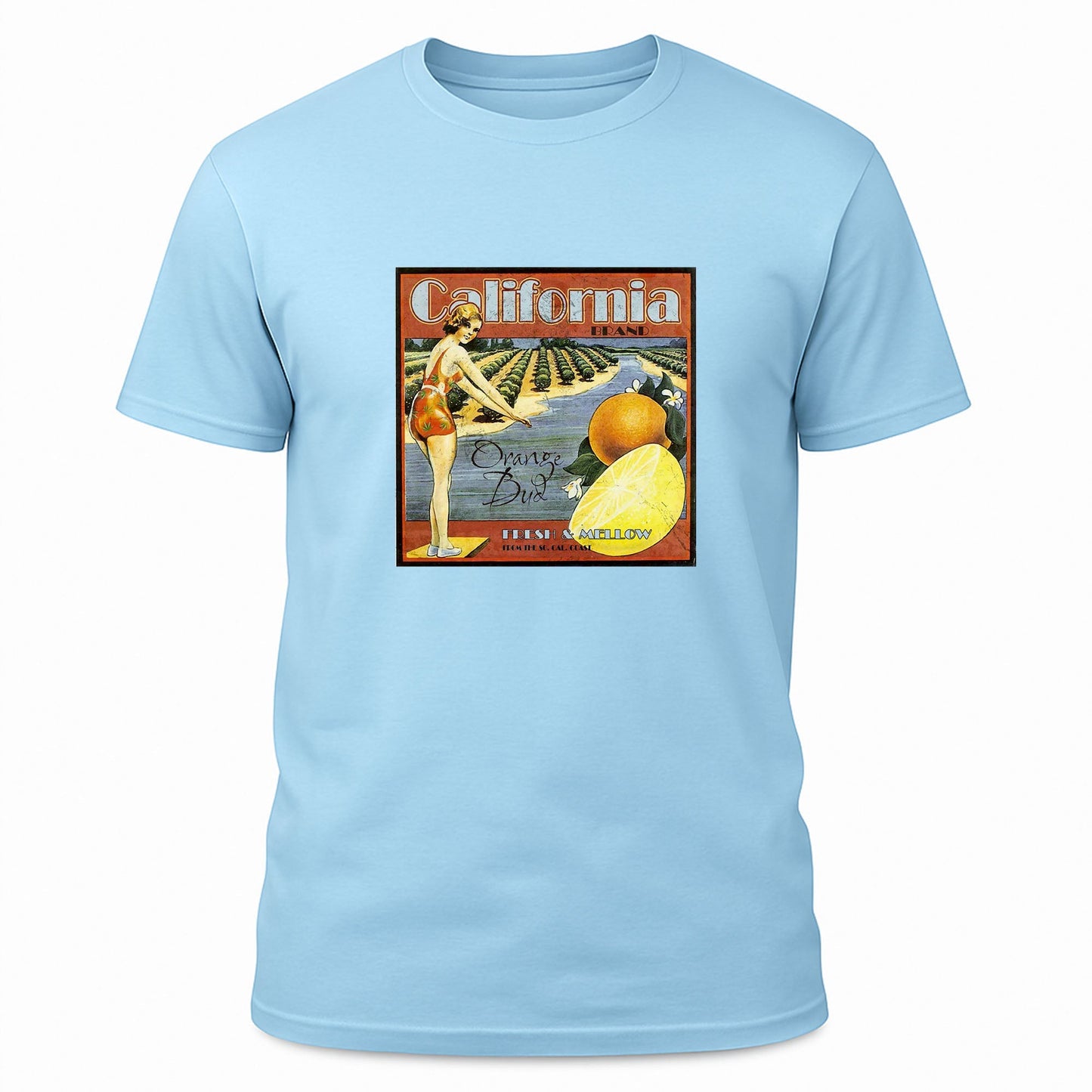 California Orange Bud Strain Label Tee