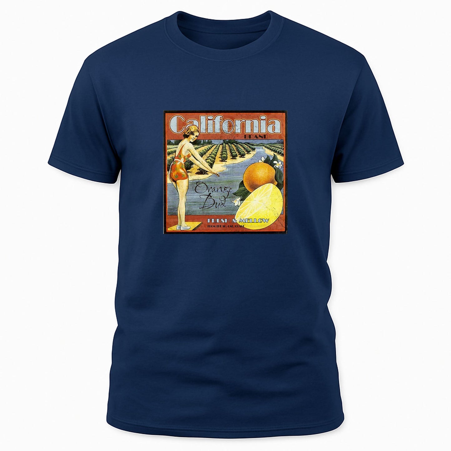 California Orange Bud Strain Label Tee