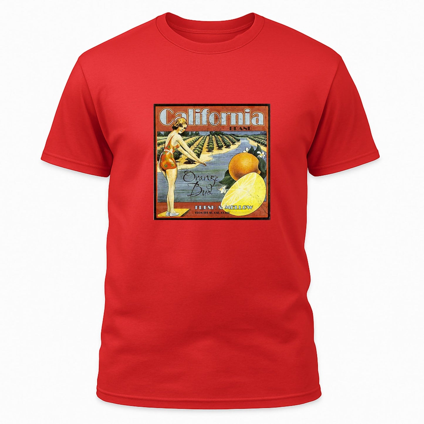 California Orange Bud Strain Label Tee