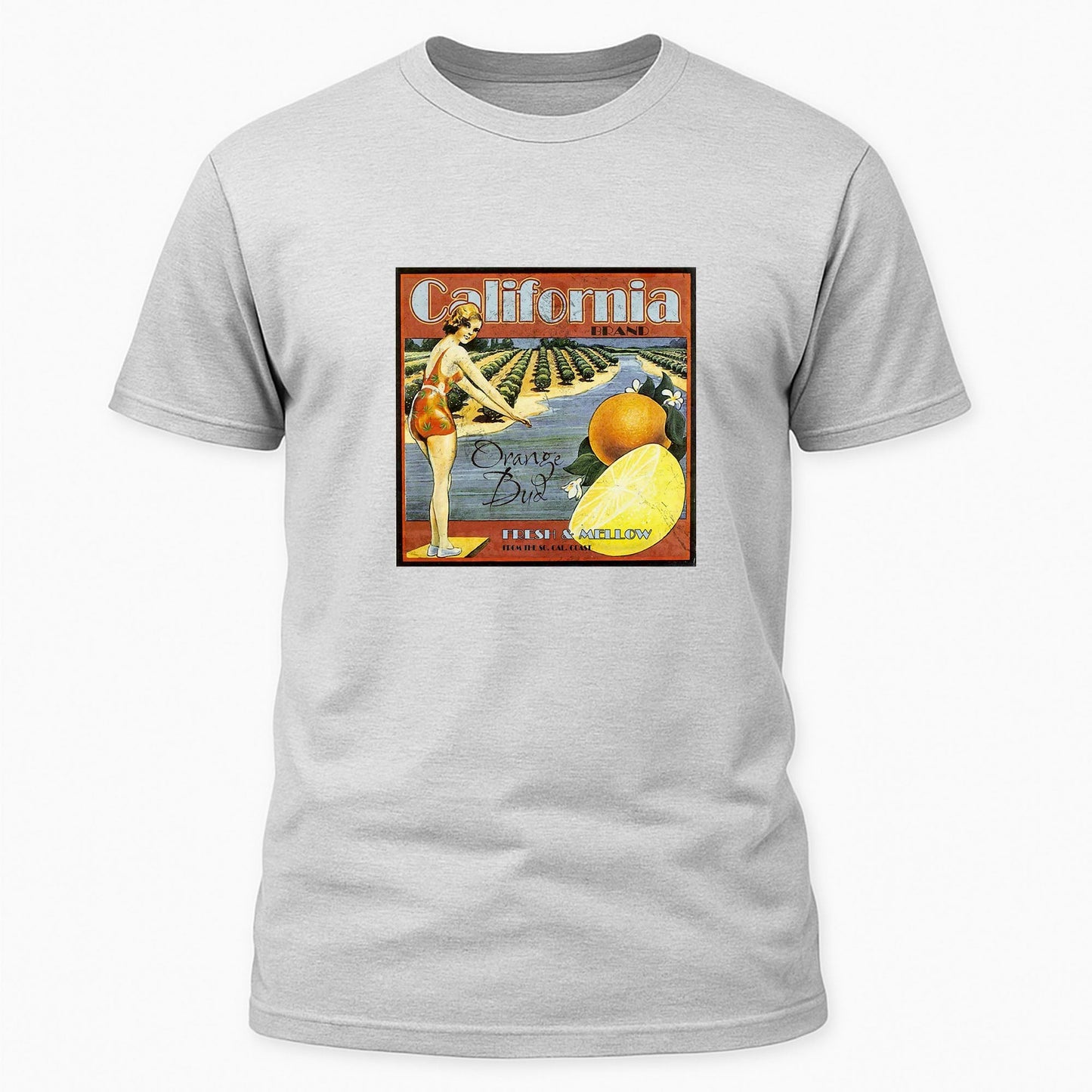 California Orange Bud Strain Label Tee