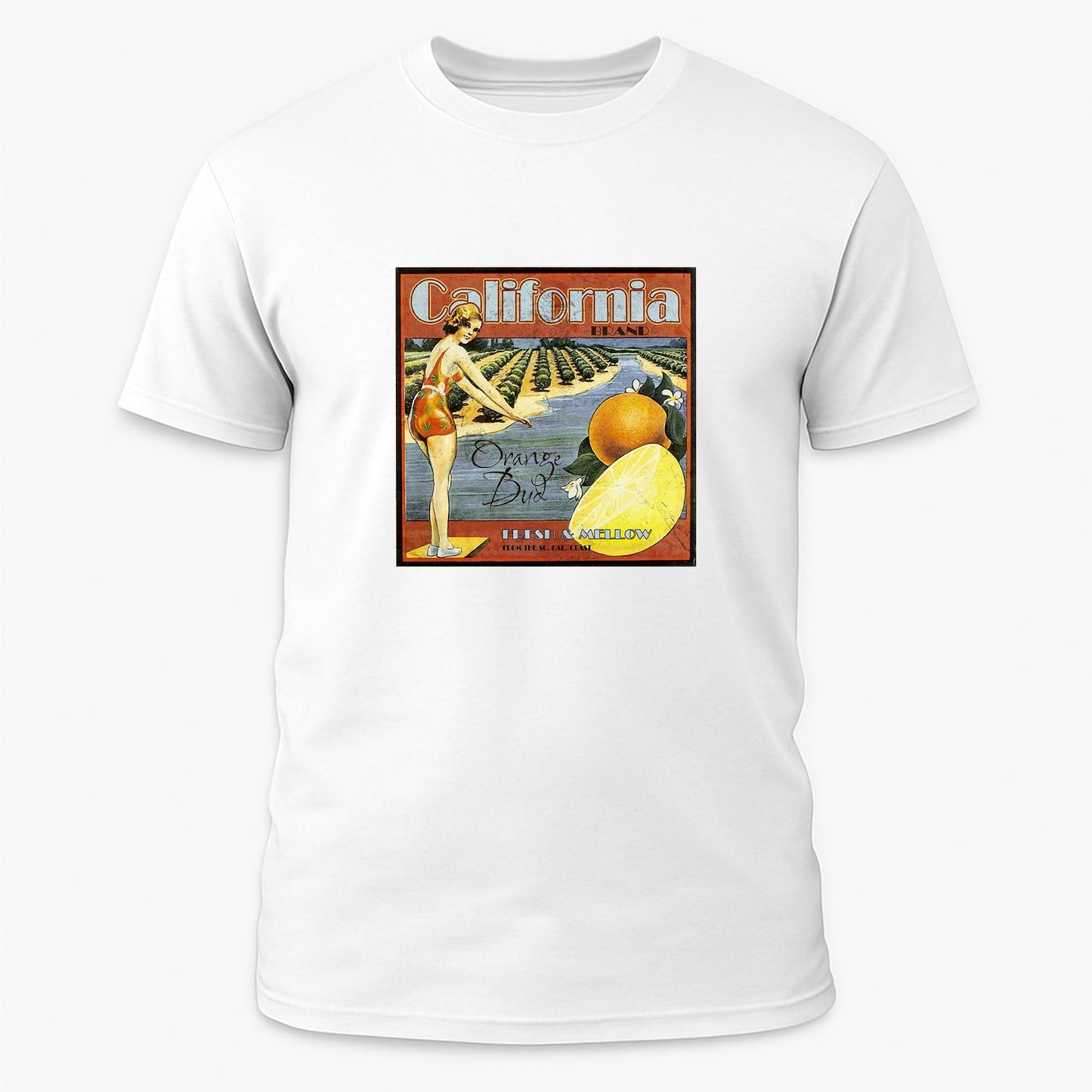 California Orange Bud Strain Label Tee