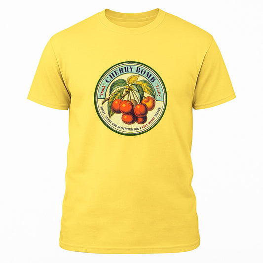 Cherry Bomb Strain Label Tee