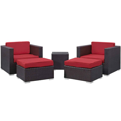 Modway Convene Outdoor 5-Piece Patio Set