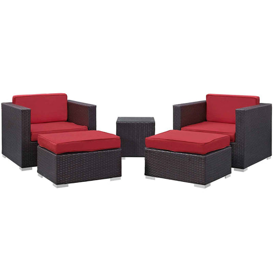 Modway Convene Outdoor 5-Piece Patio Set
