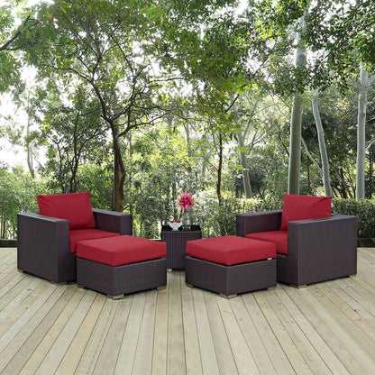 Modway Convene Outdoor 5-Piece Patio Set