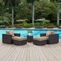 Modway Convene Outdoor 5-Piece Patio Set