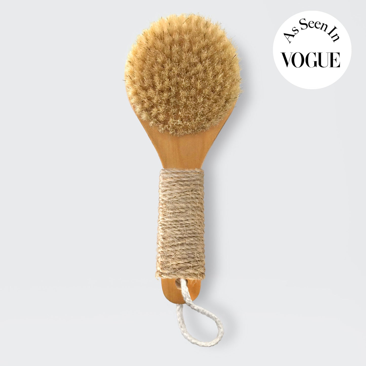 Natural Bristle Dry Hemp Brush