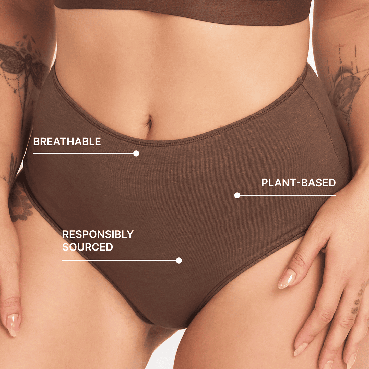 High-Rise Hemp Briefs