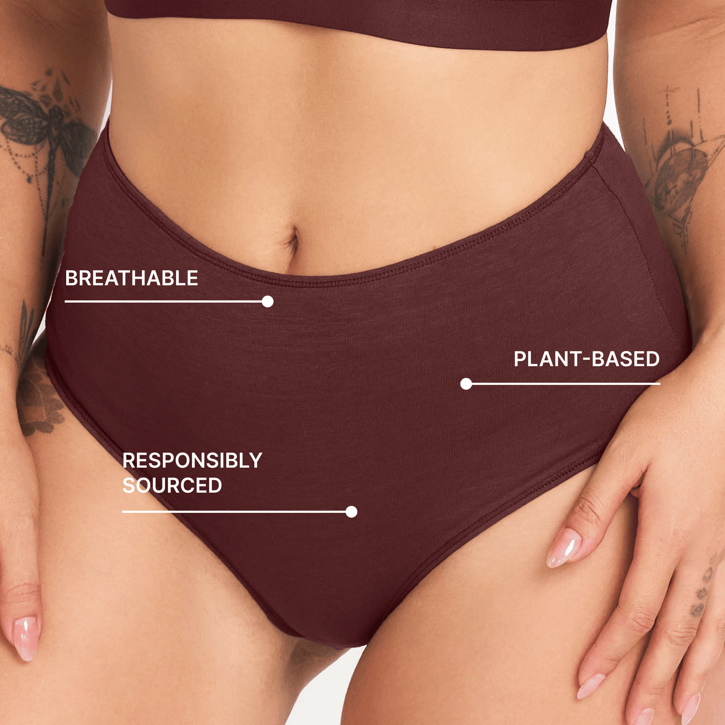High-Rise Hemp Briefs