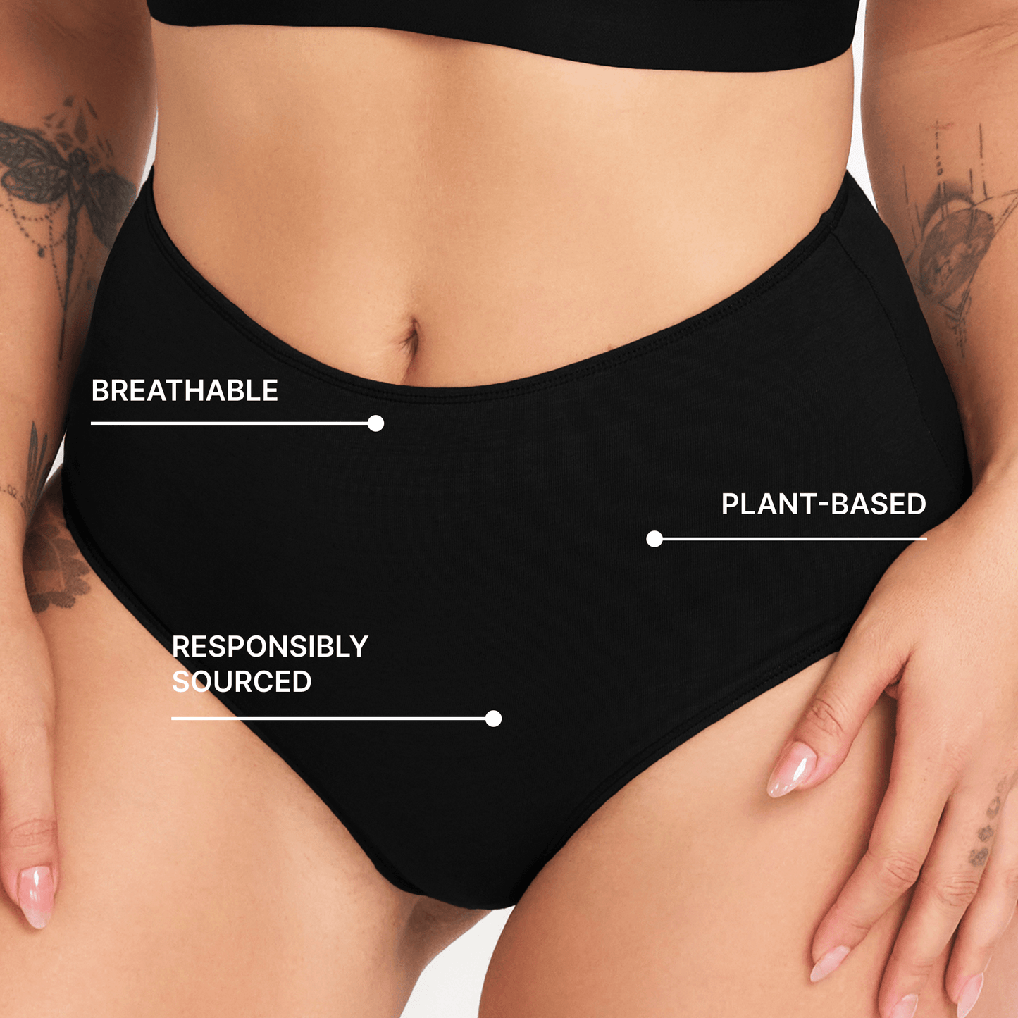 High-Rise Hemp Briefs