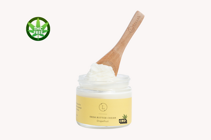 CBD Grapefruit Shea Butter Body Cream with CBD (THC free)
