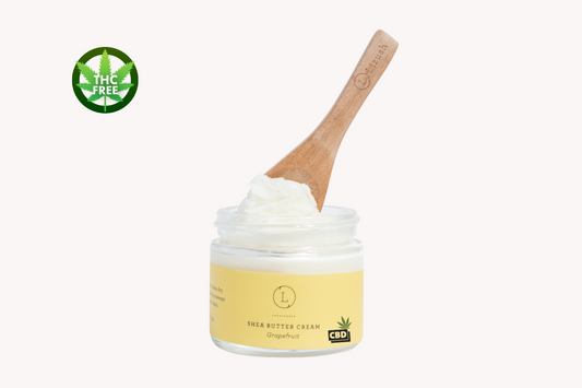 CBD Grapefruit Shea Butter Body Cream with CBD (THC free)