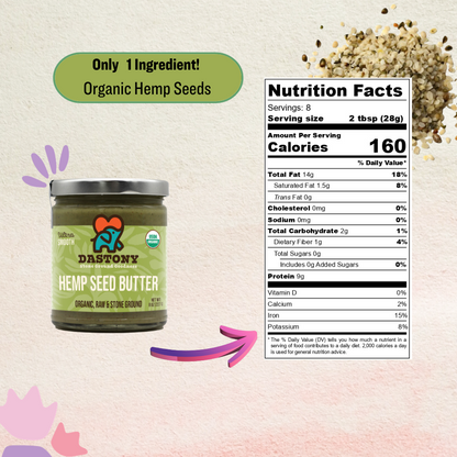 Organic Raw Hemp Seed Butter